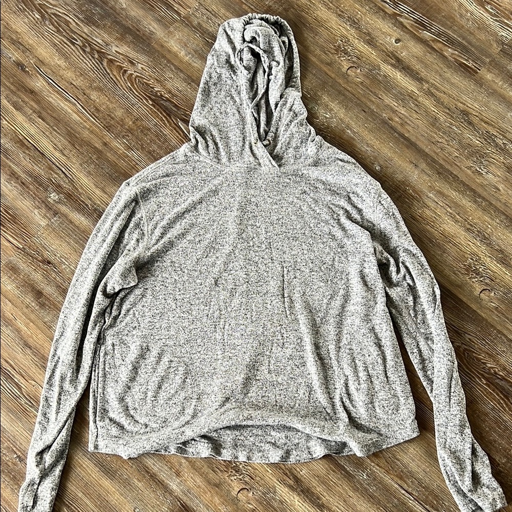Gray Women's Hooded Top